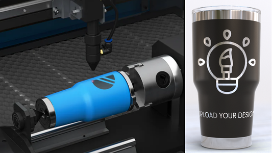 How to Properly Prepare an Image for Laser Engraving a Powder-Coated Tumbler