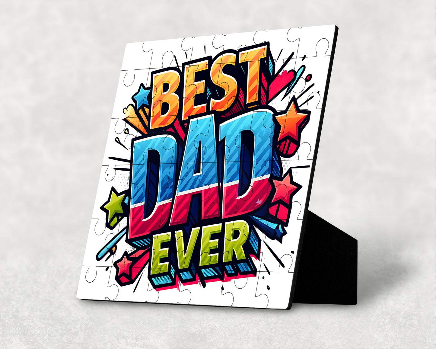 Best Dad Ever Design 2 36 Piece Puzzle Gift - Perfect for Father's Day