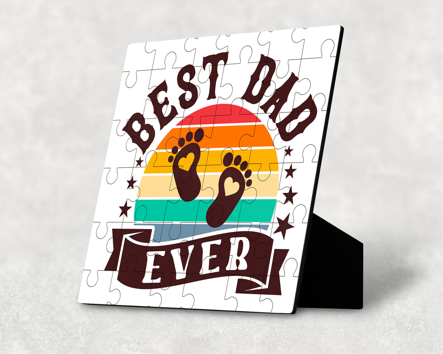 Best Dad Ever Design 4 36 Piece Puzzle Gift