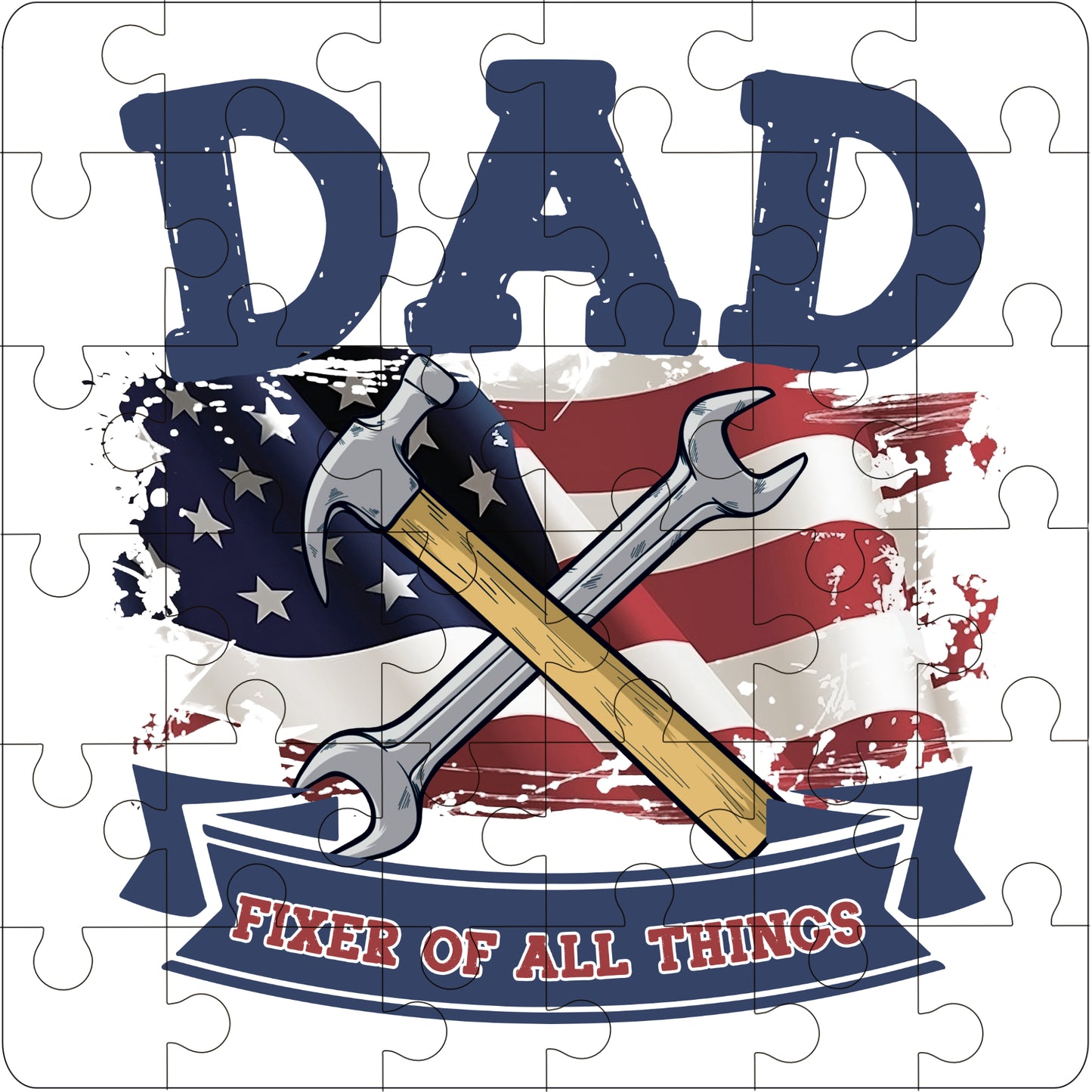 Dad Fixer of All Things 36 Piece Puzzle Gift - Perfect for Father's Day