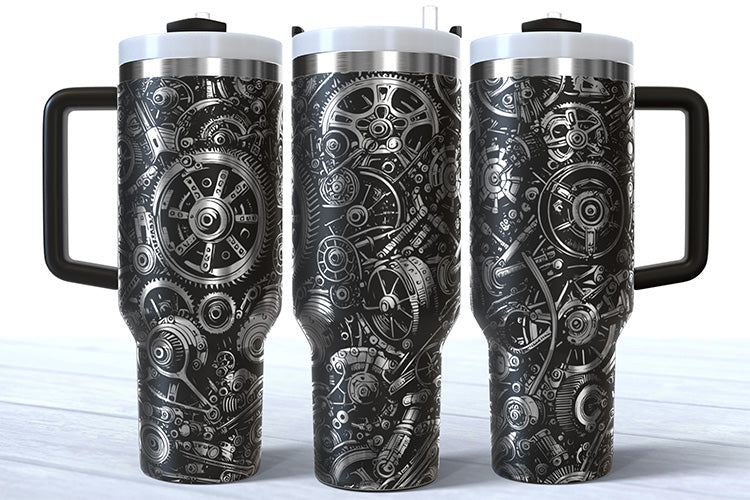 40 Ounce Powder Coated Gearheads Custom Tumbler