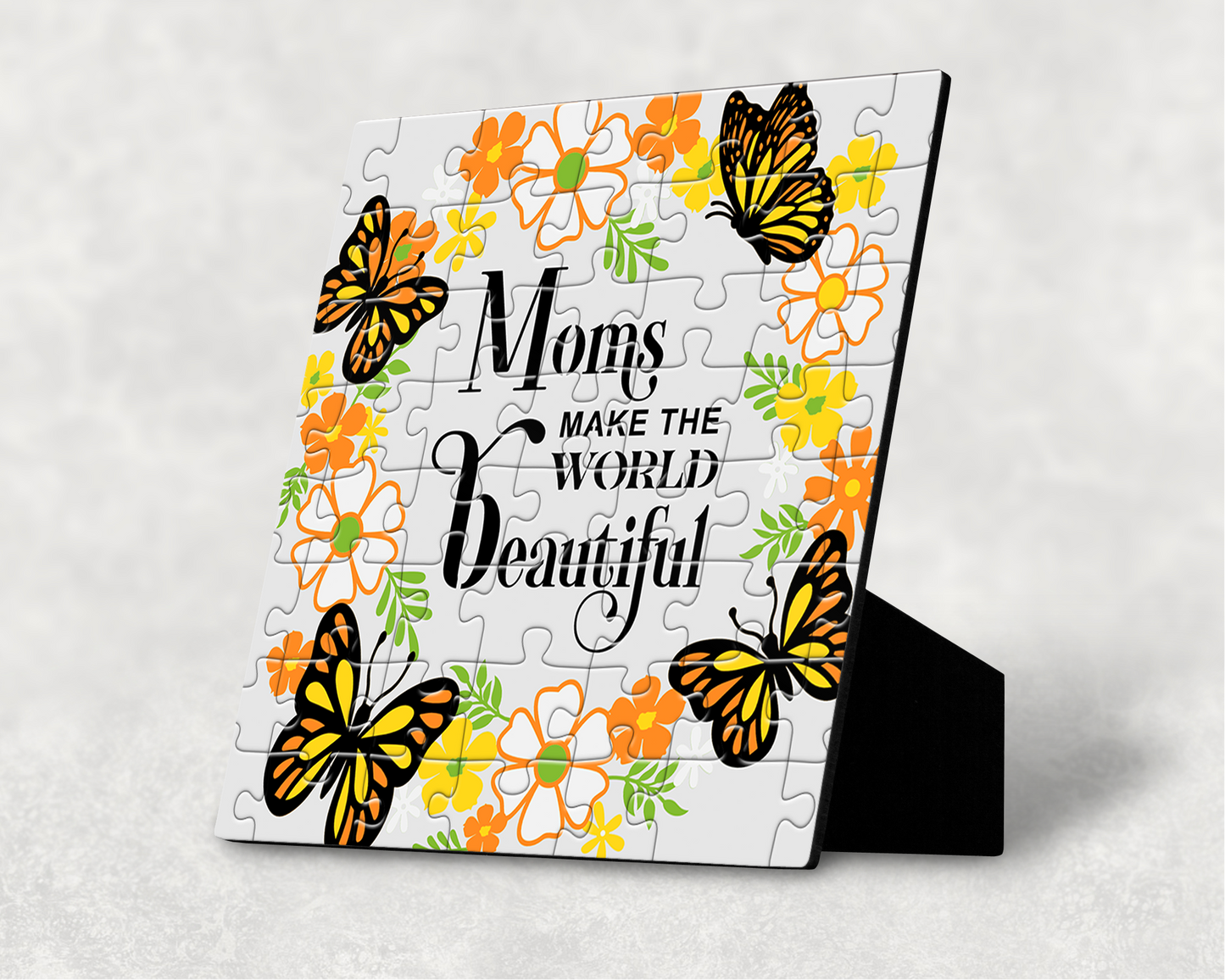 36 Piece Custom Puzzle Yellow Floral Design