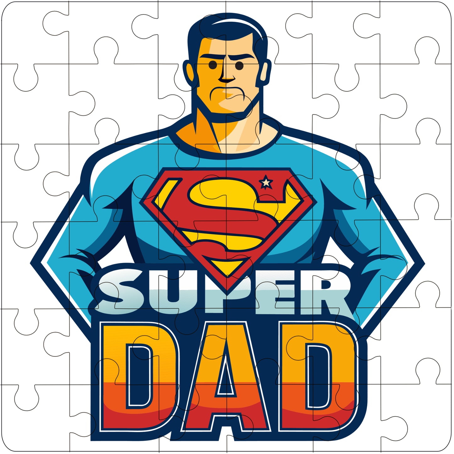 Super Dad Version 1 36 Piece Puzzle Gift