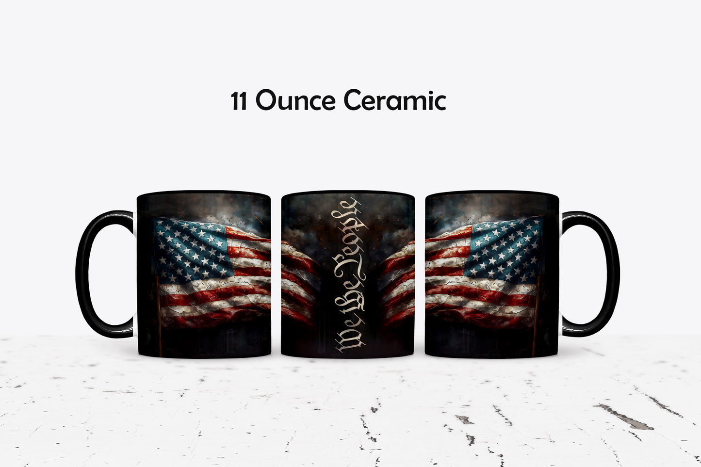 We The People Custom Ceramic Coffee Mug - Available in 4 Colors