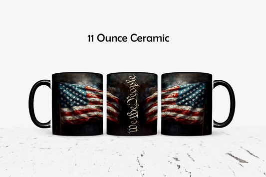 We The People Custom Ceramic Coffee Mug - 11 or 15 Ounce