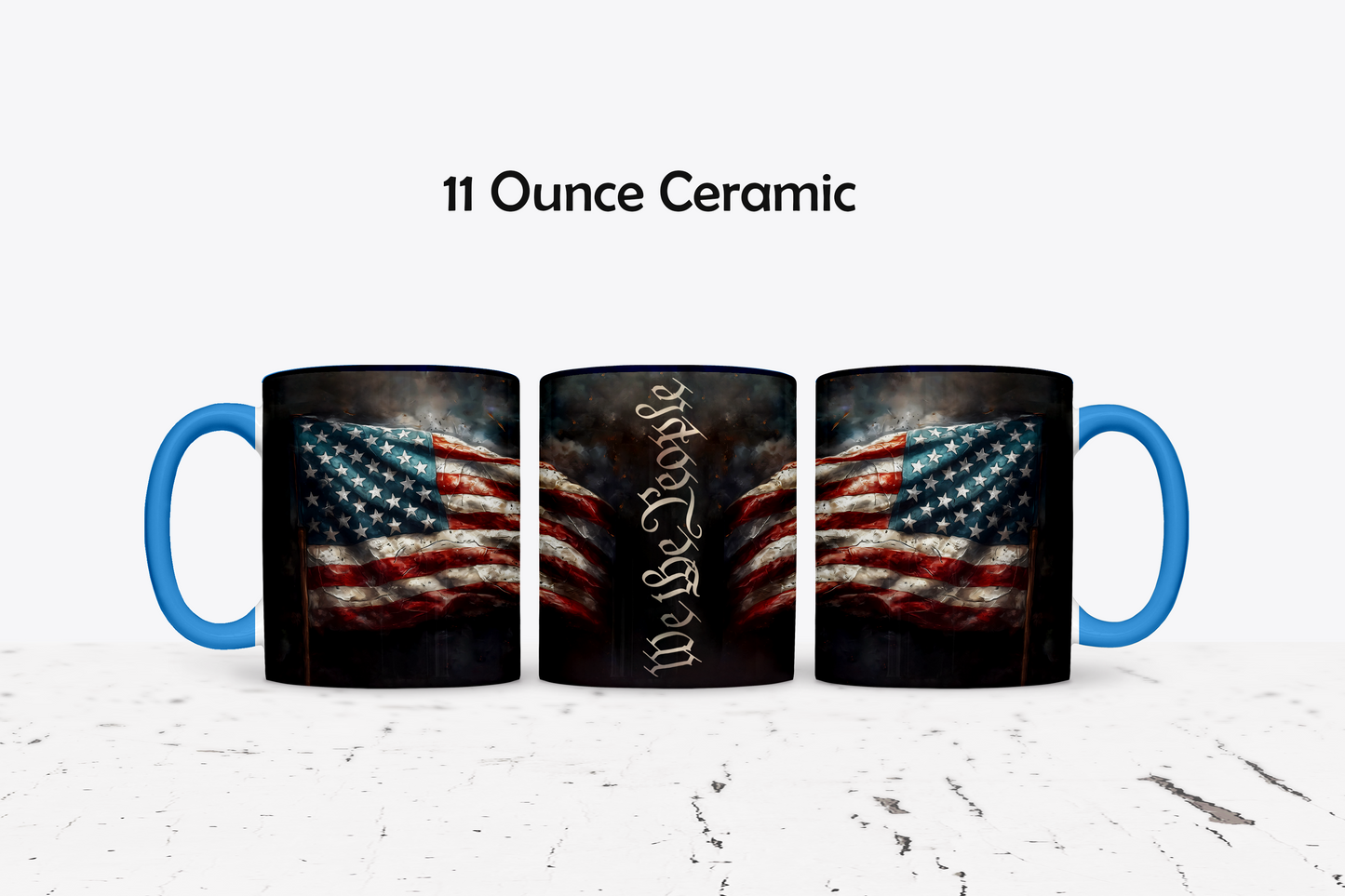 We The People Custom Ceramic Coffee Mug - Available in 4 Colors