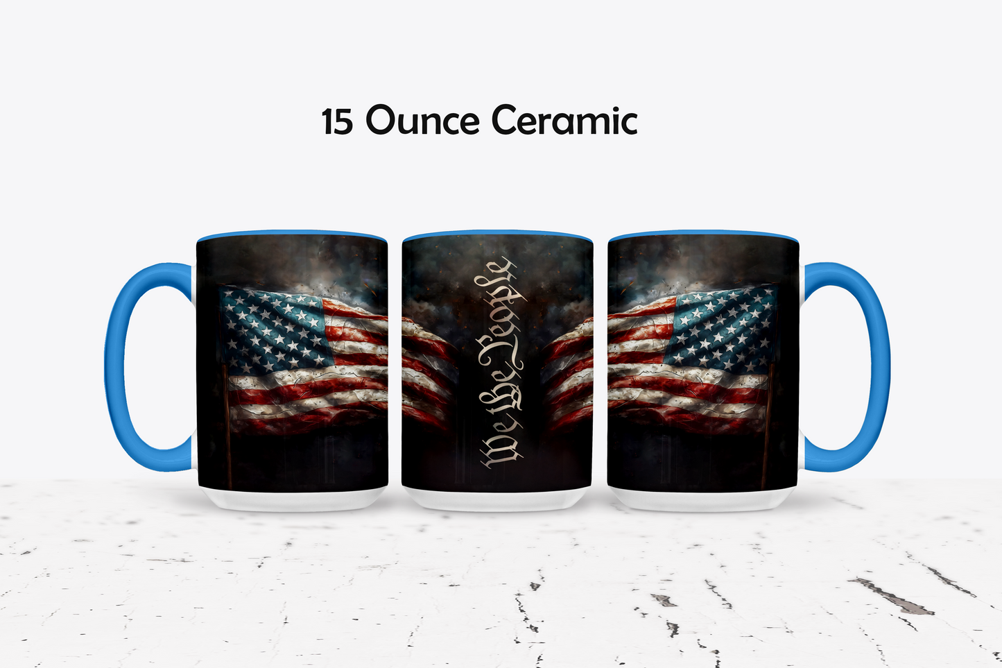 We The People Custom Ceramic Coffee Mug - Available in 4 Colors
