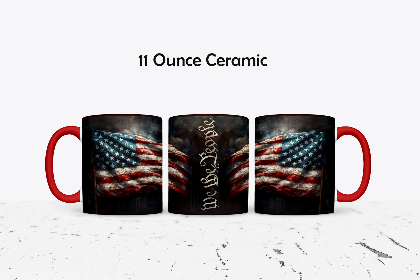 We The People Custom Ceramic Coffee Mug - Available in 4 Colors