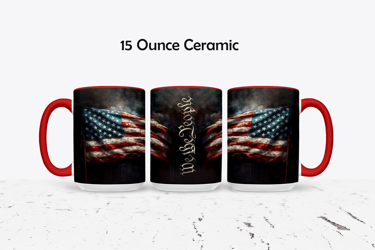 We The People Custom Ceramic Coffee Mug - Available in 4 Colors