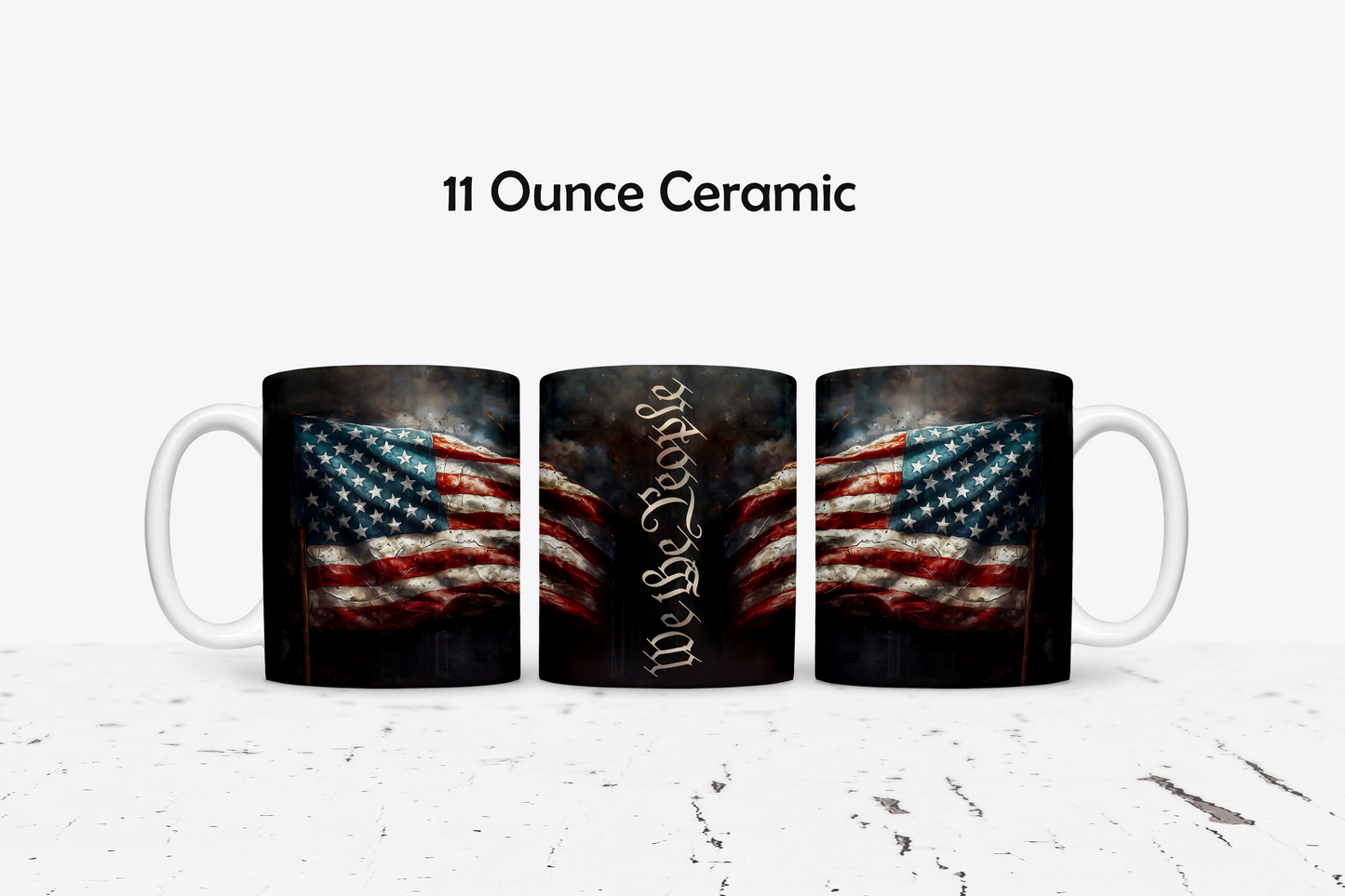 We The People Custom Ceramic Coffee Mug - Available in 4 Colors