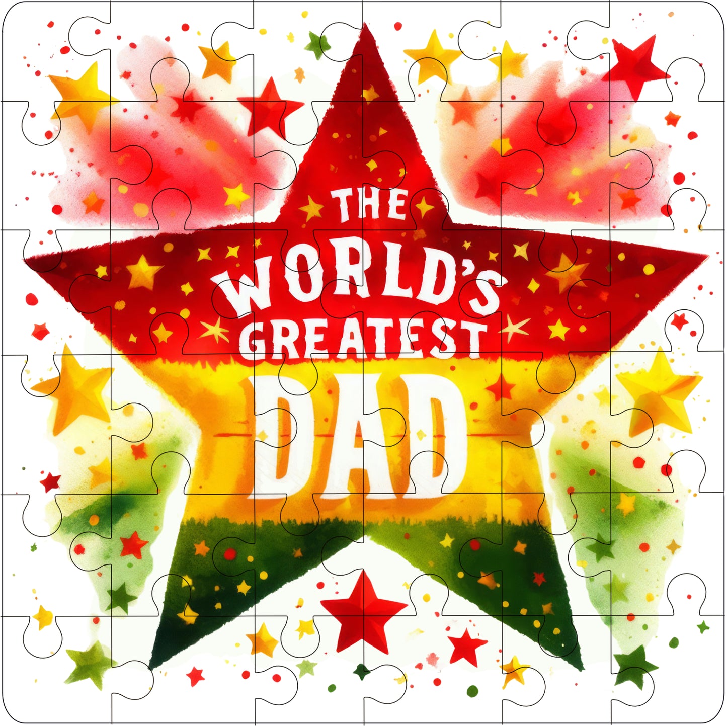 World's Greatest Dad Version 3 36 Piece Puzzle Gift