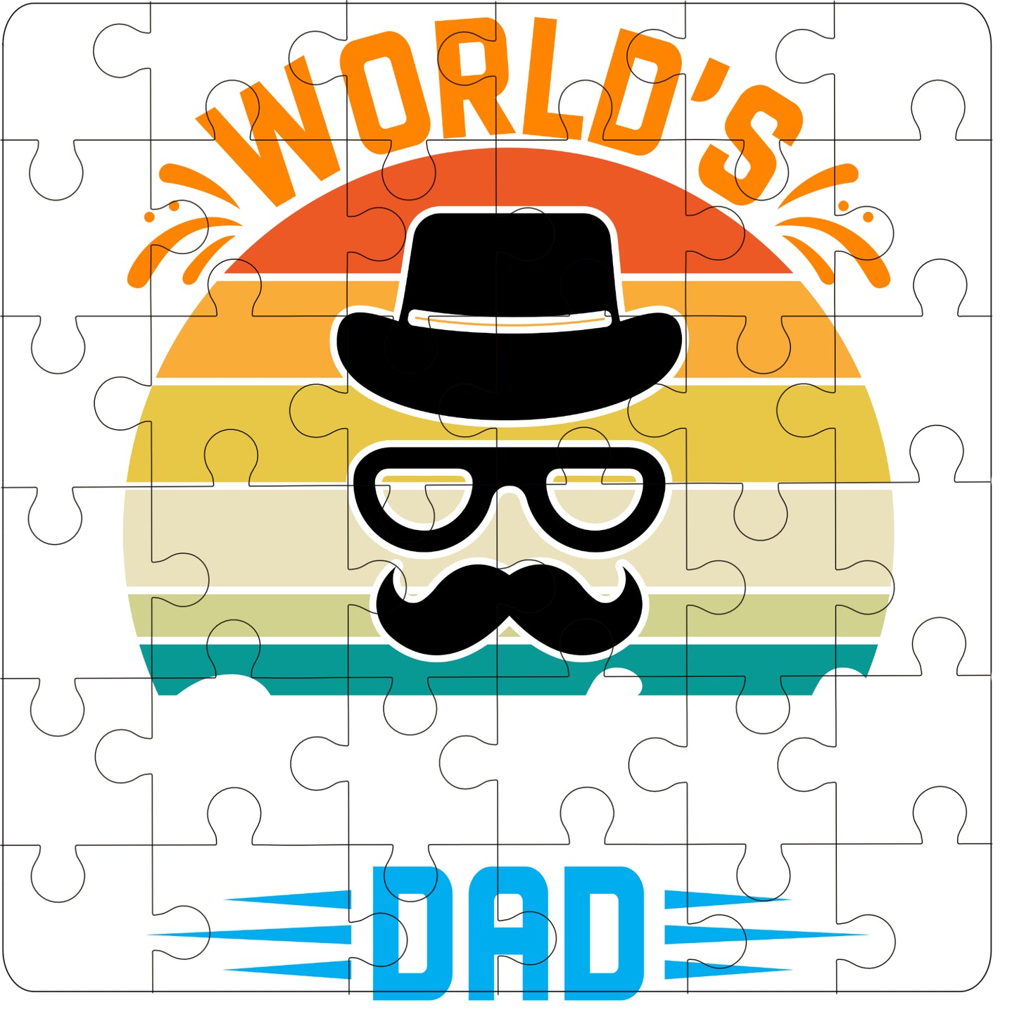 World's Greatest Dad Version 4 36 Piece Puzzle Gift