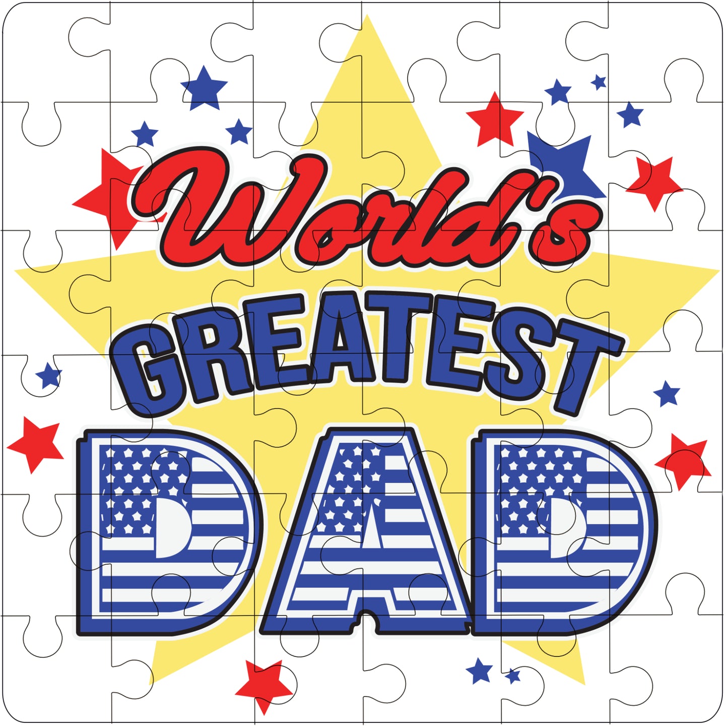 World's Greatest Dad Version 5 36 Piece Puzzle Gift