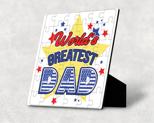 World's Greatest Dad Version 5 36 Piece Puzzle Gift